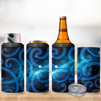 New Zealand Maori Matariki 4 in 1 Can Cooler Tumbler Galaxy Kowhaiwhai