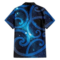 New Zealand Maori Matariki Family Matching Off Shoulder Short Dress and Hawaiian Shirt Galaxy Kowhaiwhai LT7 - Polynesian Pride