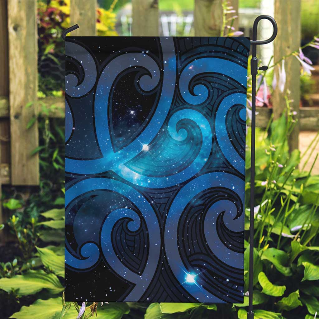 New Zealand Maori Matariki Garden Flag Galaxy Kowhaiwhai