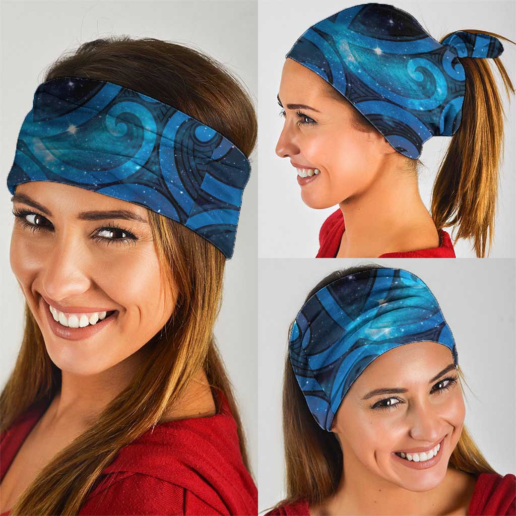 New Zealand Maori Matariki Neck Gaiter Galaxy Kowhaiwhai