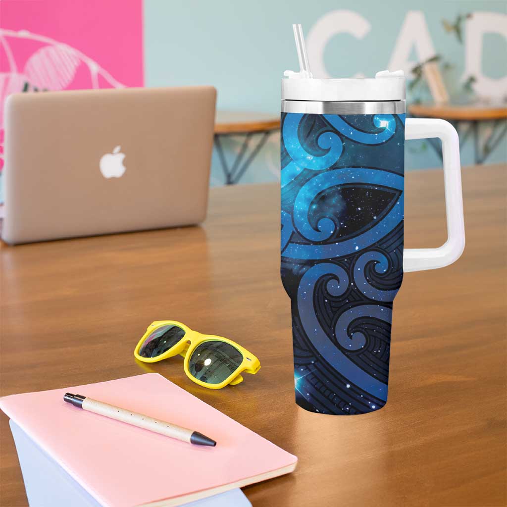 New Zealand Maori Matariki Tumbler With Handle Galaxy Kowhaiwhai