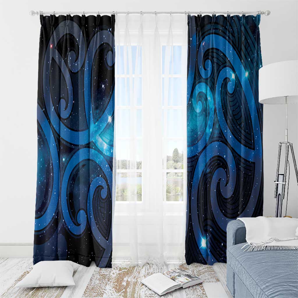 New Zealand Maori Matariki Window Curtain Galaxy Kowhaiwhai