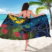 Tui Bird New Zealand Starry Sky Sarong Maori Koru