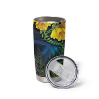 Tui Bird New Zealand Starry Sky Tumbler Cup Maori Koru