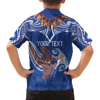 Yokwe Marshall Islands Personalized Family Matching Off The Shoulder Long Sleeve Dress and Hawaiian Shirt Jemenei Day - Seashell Necklace LT7 - Polynesian Pride