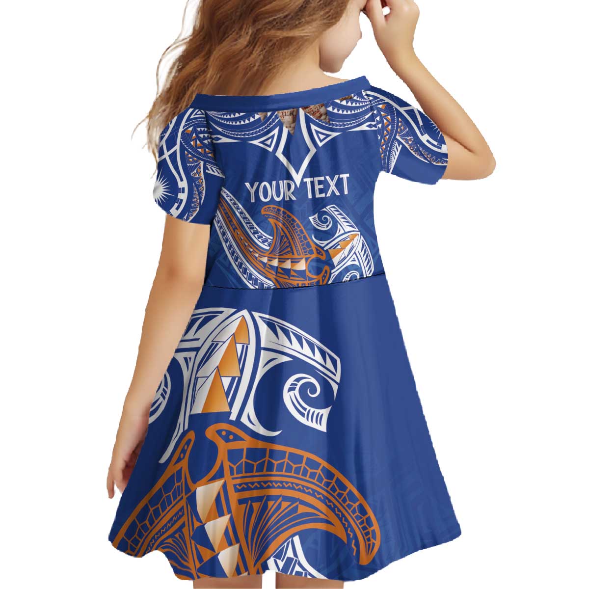 Yokwe Marshall Islands Personalized Family Matching Off The Shoulder Long Sleeve Dress and Hawaiian Shirt Jemenei Day - Seashell Necklace LT7 - Polynesian Pride