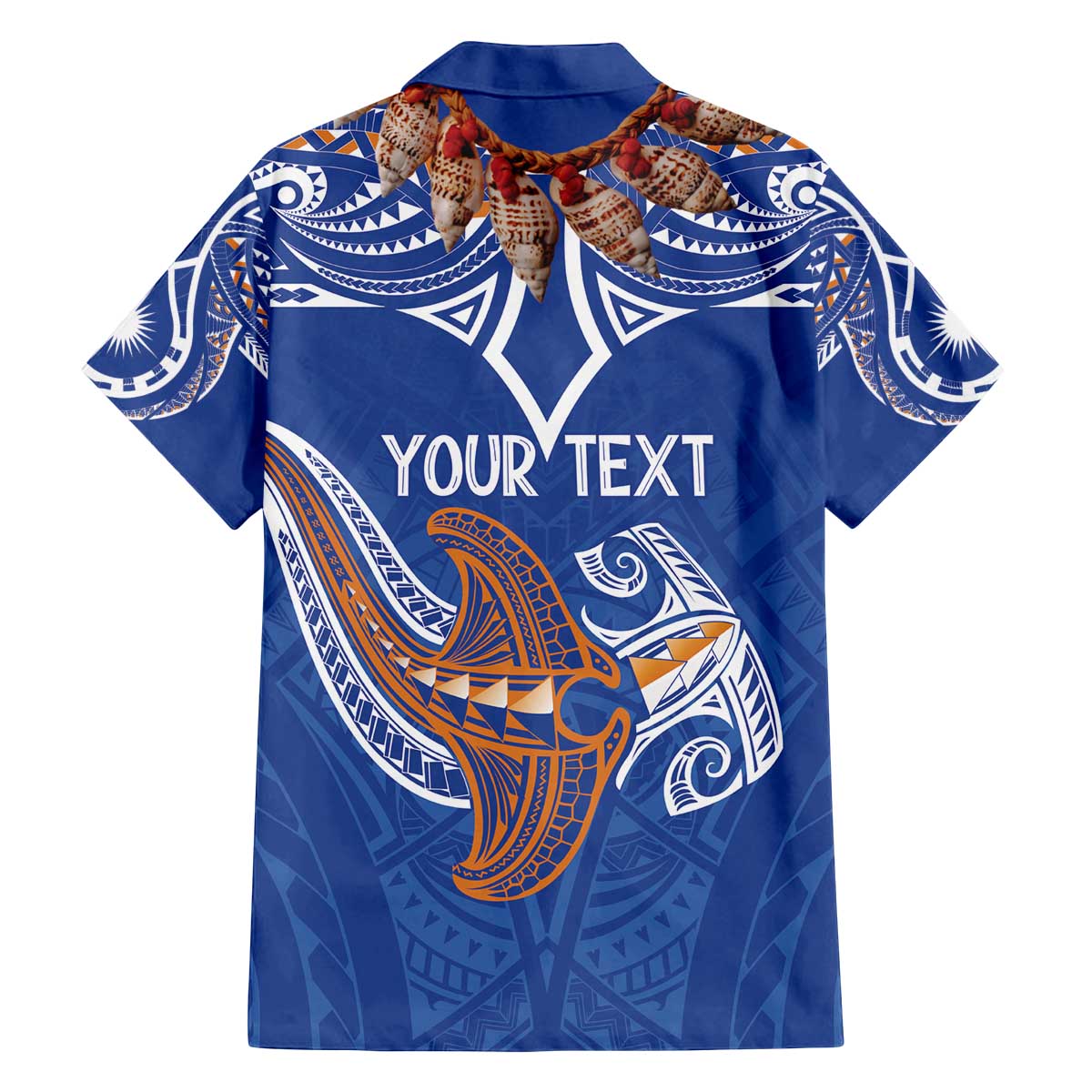 Yokwe Marshall Islands Personalized Family Matching Off The Shoulder Long Sleeve Dress and Hawaiian Shirt Jemenei Day - Seashell Necklace LT7 - Polynesian Pride