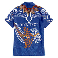 Yokwe Marshall Islands Personalized Family Matching Off The Shoulder Long Sleeve Dress and Hawaiian Shirt Jemenei Day - Seashell Necklace LT7 - Polynesian Pride