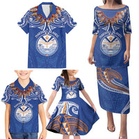 Yokwe Marshall Islands Personalized Family Matching Puletasi and Hawaiian Shirt Jemenei Day - Seashell Necklace