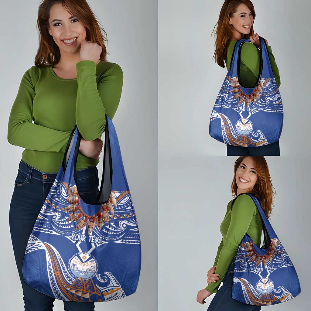 Yokwe Marshall Islands Personalized Grocery Bag Jemenei Day - Seashell Necklace