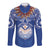Yokwe Marshall Islands Personalized Long Sleeve Button Shirt Jemenei Day - Seashell Necklace