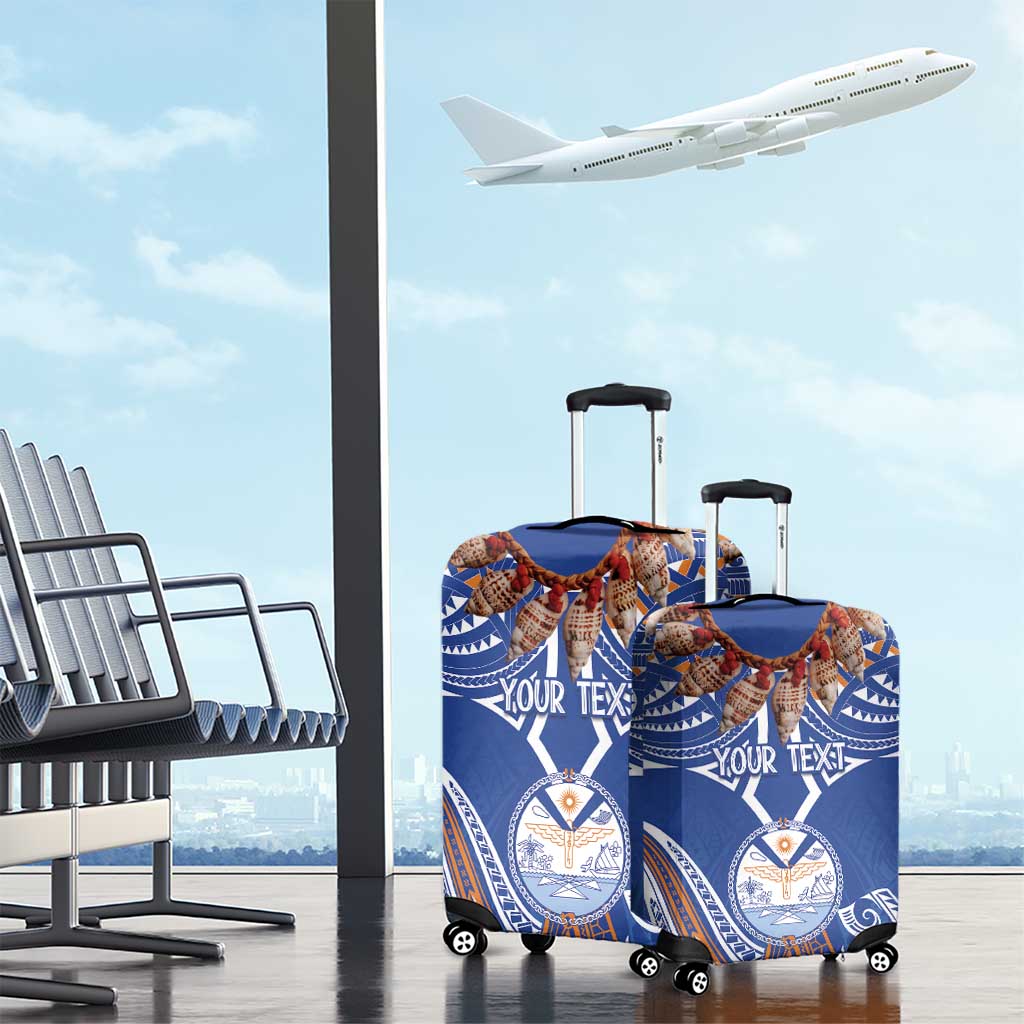 Yokwe Marshall Islands Personalized Luggage Cover Jemenei Day - Seashell Necklace