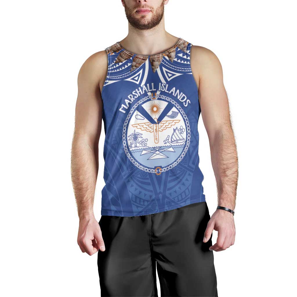 Yokwe Marshall Islands Personalized Men Tank Top Jemenei Day - Seashell Necklace