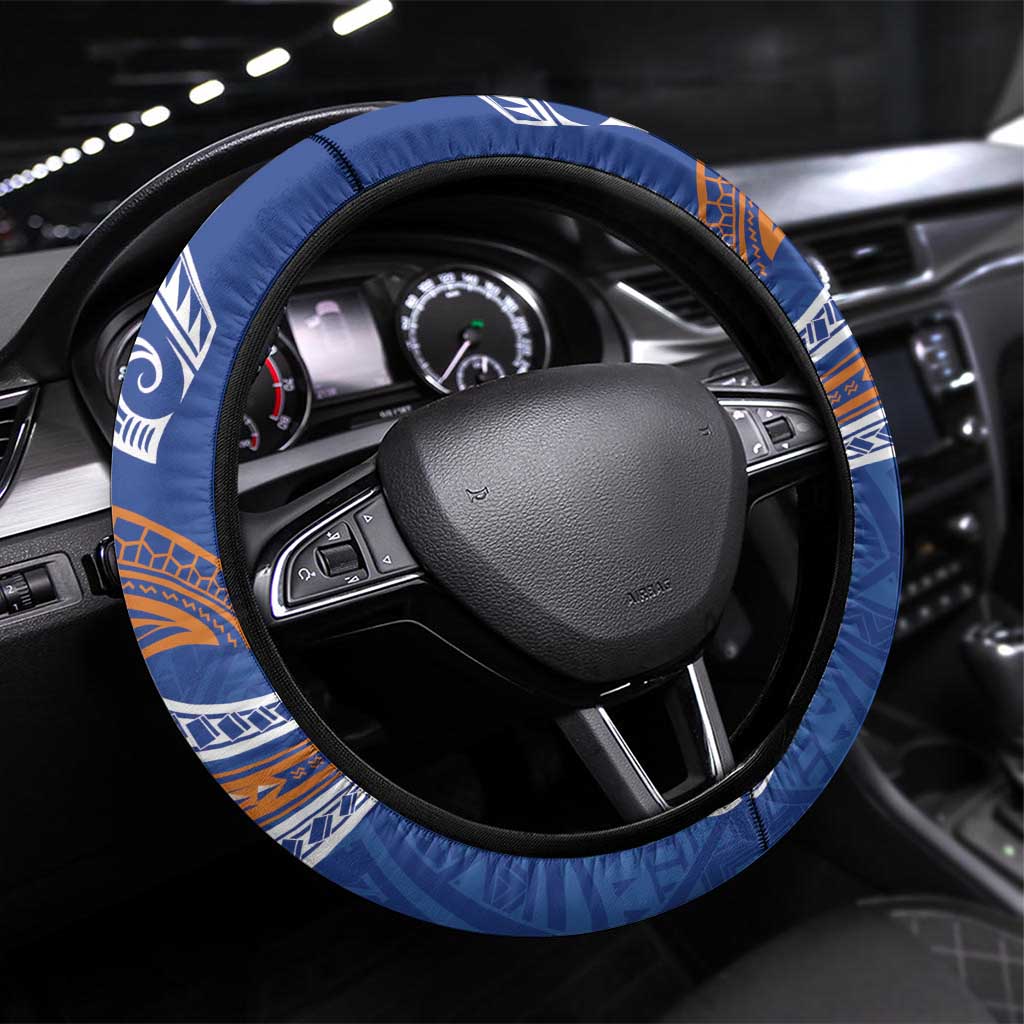 Yokwe Marshall Islands Personalized Steering Wheel Cover Jemenei Day - Seashell Necklace