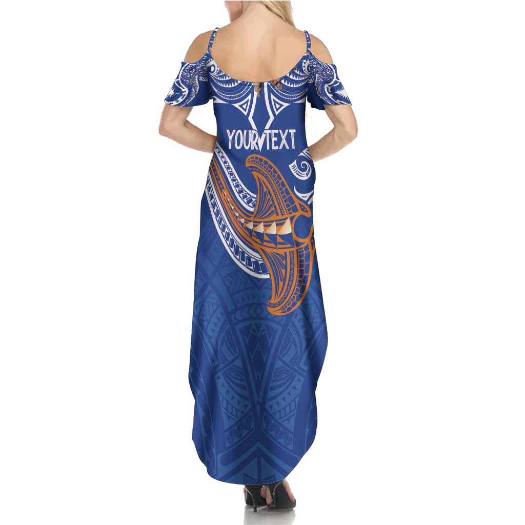 Yokwe Marshall Islands Personalized Summer Maxi Dress Jemenei Day - Seashell Necklace