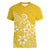 Polynesia Women V Neck T Shirt Plumeria Yellow Curves LT7 Female Yellow - Polynesian Pride