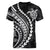 Polynesian Pride Women V Neck T Shirt Turtle Hibiscus Luxury Style - Black LT7 - Polynesian Pride