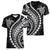 Polynesian Pride Women V Neck T Shirt Turtle Hibiscus Luxury Style - Black LT7 - Polynesian Pride