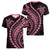 Polynesian Pride Women V Neck T Shirt Turtle Hibiscus Luxury Style - Carnation Pink LT7 - Polynesian Pride