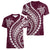 Polynesian Pride Women V Neck T Shirt Turtle Hibiscus Luxury Style - Champagne LT7 - Polynesian Pride