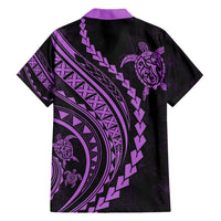 Hawaii Family Matching Outfits Polynesian Pride Summer Maxi Dress And Shirt Family Set Clothes Turtle Hibiscus Luxury Style - Lilac LT7 - Polynesian Pride