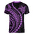 Polynesian Pride Women V Neck T Shirt Turtle Hibiscus Luxury Style - Lilac LT7 - Polynesian Pride