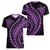 Polynesian Pride Women V Neck T Shirt Turtle Hibiscus Luxury Style - Lilac LT7 - Polynesian Pride
