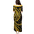 Polynesian Pride Puletasi Turtle Hibiscus Luxury Style - Merigold LT7 - Polynesian Pride