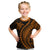 Polynesian Pride Kid T Shirt Turtle Hibiscus Luxury Style - Orange LT7 Orange - Polynesian Pride