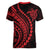 Polynesian Pride Women V Neck T Shirt Turtle Hibiscus Luxury Style - Rose LT7 - Polynesian Pride