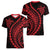 Polynesian Pride Women V Neck T Shirt Turtle Hibiscus Luxury Style - Rose LT7 - Polynesian Pride