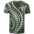 Polynesian Pride T Shirt Turtle Hibiscus Luxury Style - Sage LT7 - Polynesian Pride