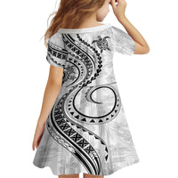 Hawaii Family Matching Outfits Polynesian Pride Off Shoulder Maxi Dress And Shirt Family Set Clothes Turtle Hibiscus Luxury Style - White LT7 - Polynesian Pride