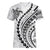 Polynesian Pride Women V Neck T Shirt Turtle Hibiscus Luxury Style - White LT7 Female White - Polynesian Pride