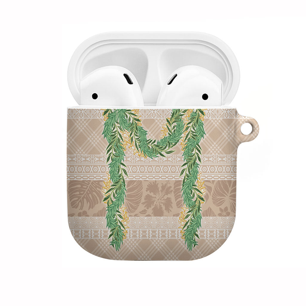 Hawai'i Paniolo Maile Twisted Lei AirPods Case Almond Brown