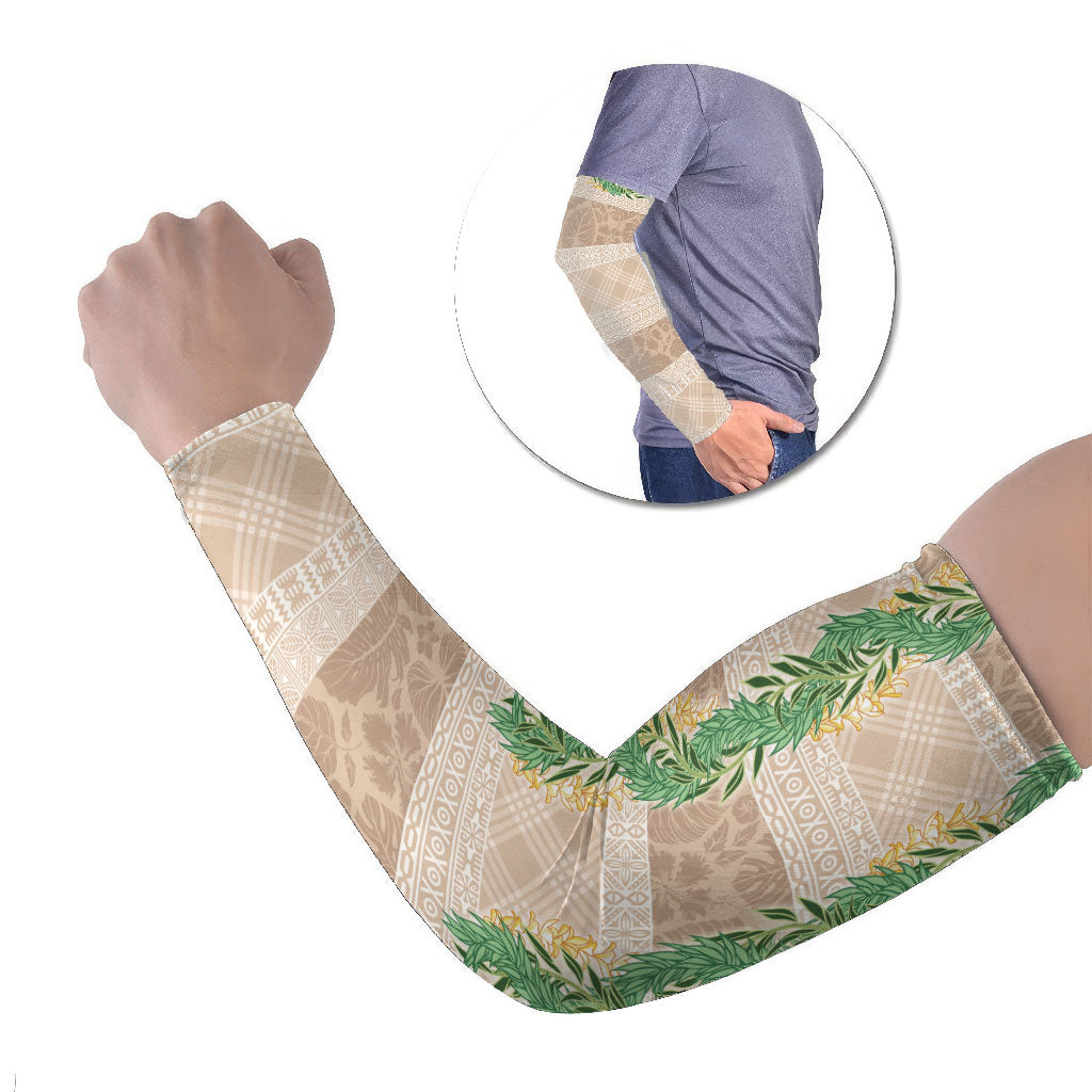 Hawai'i Paniolo Maile Twisted Lei Arm Sleeves Almond Brown