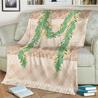 Hawai'i Paniolo Maile Twisted Lei Blanket Almond Brown LT7 - Polynesian Pride