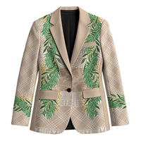 Hawai'i Paniolo Maile Twisted Lei Blazer Almond Brown LT7 Unisex Brown - Polynesian Pride