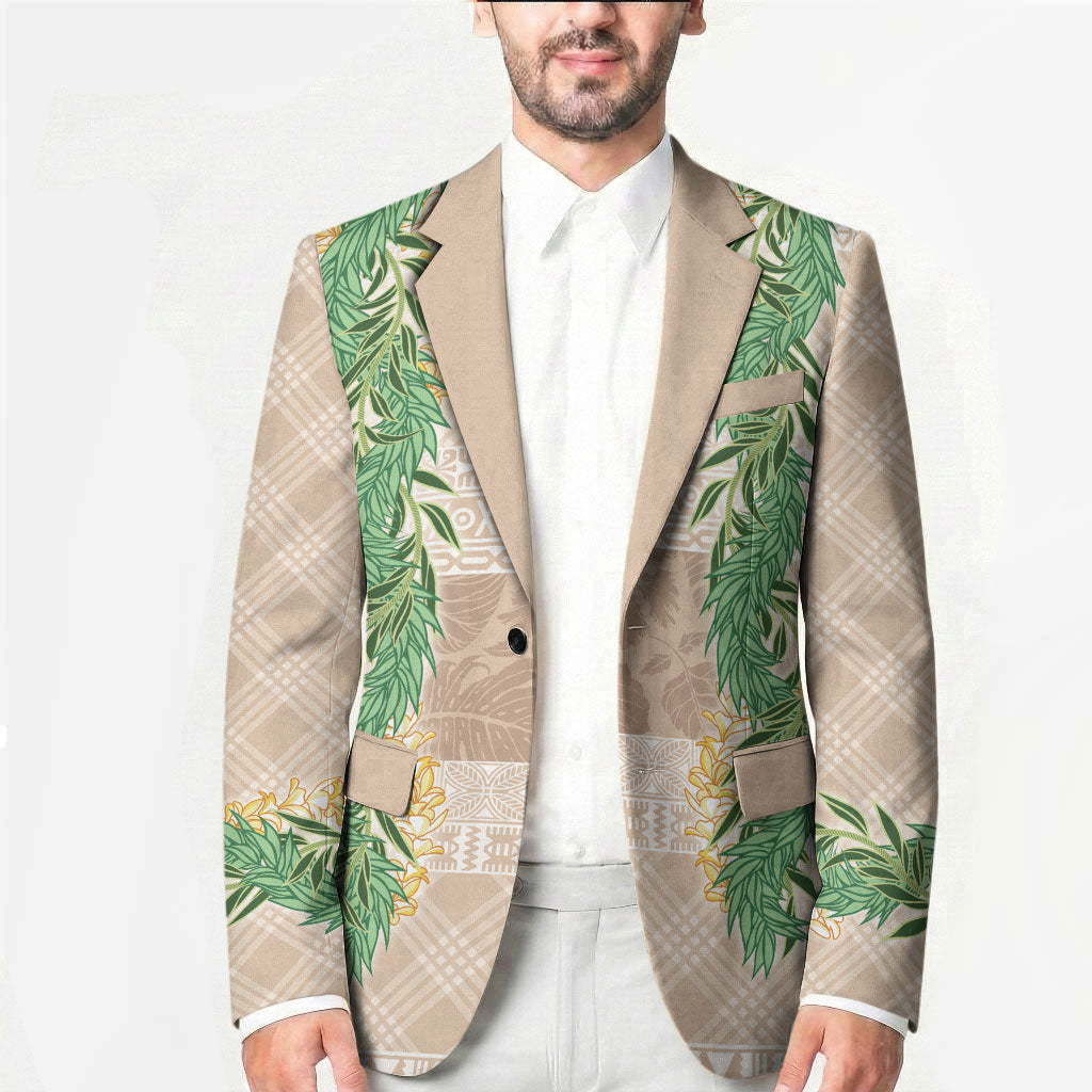 Hawai'i Paniolo Maile Twisted Lei Blazer Almond Brown LT7 - Polynesian Pride