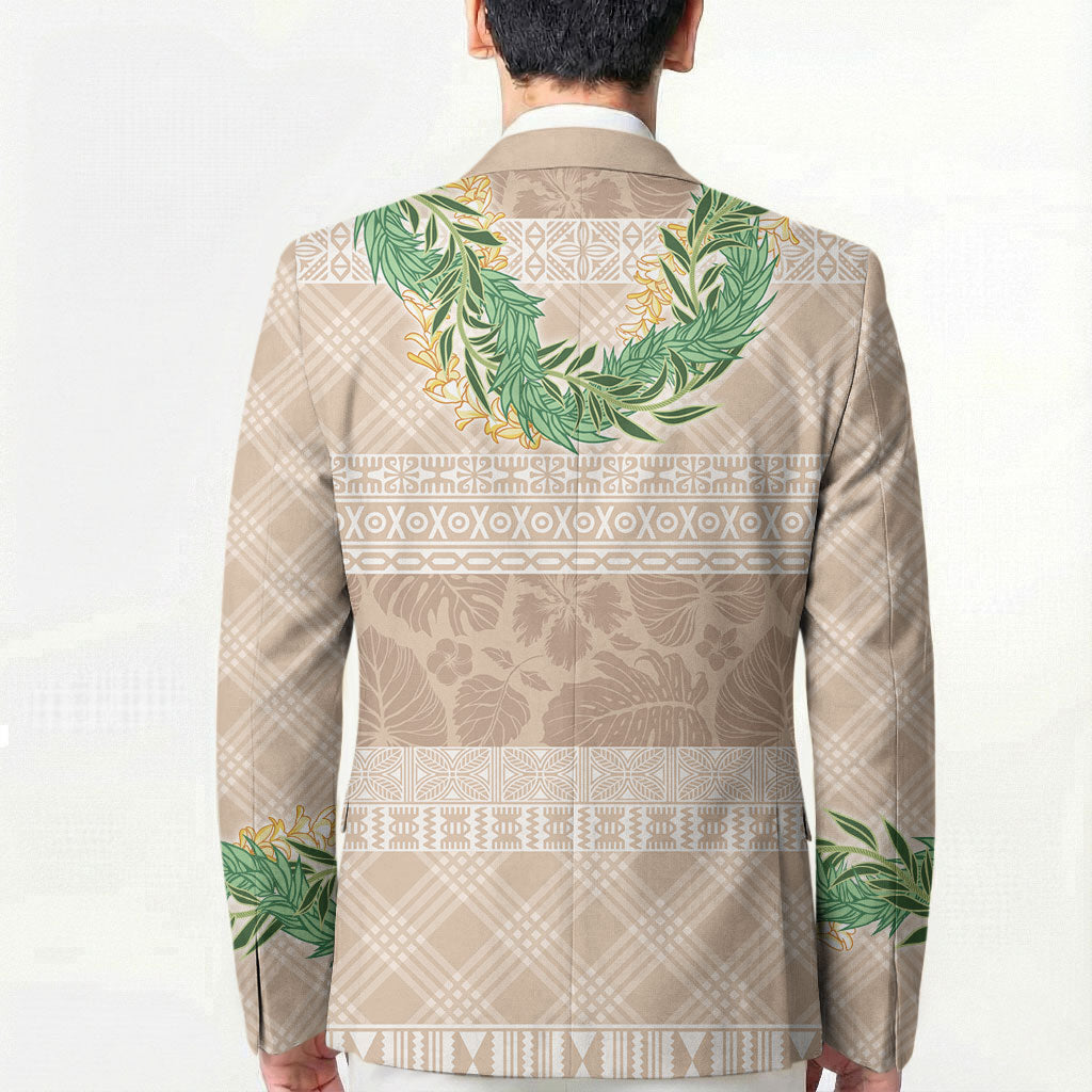 Hawai'i Paniolo Maile Twisted Lei Blazer Almond Brown LT7 - Polynesian Pride