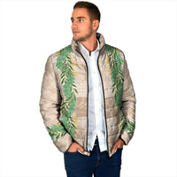 Hawai'i Paniolo Maile Twisted Lei Padded Jacket Almond Brown LT7 - Polynesian Pride