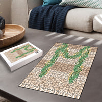 Hawai'i Paniolo Maile Twisted Lei Puzzle Almond Brown LT7 - Polynesian Pride