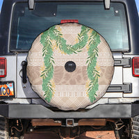 Hawai'i Paniolo Maile Twisted Lei Spare Tire Cover Almond Brown LT7 Brown - Polynesian Pride