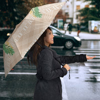 Hawai'i Paniolo Maile Twisted Lei Umbrella Almond Brown LT7 - Polynesian Pride