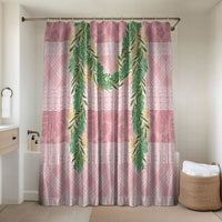 Hawai'i Paniolo Maile Twisted Lei Bathroom Set Dusty Rose LT7 Shower Curtain Only Dusty Rose - Polynesian Pride