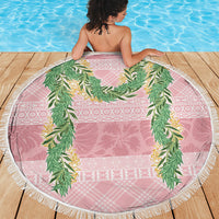 Hawai'i Paniolo Maile Twisted Lei Beach Blanket Dusty Rose LT7 - Polynesian Pride