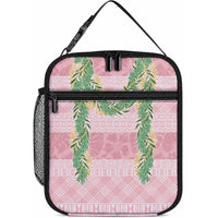 Hawai'i Paniolo Maile Twisted Lei Lunch Bag Dusty Rose LT7 10.2 × 8.3 × 4.3 inch Dusty Rose - Polynesian Pride