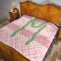 Hawai'i Paniolo Maile Twisted Lei Quilt Dusty Rose LT7 - Polynesian Pride