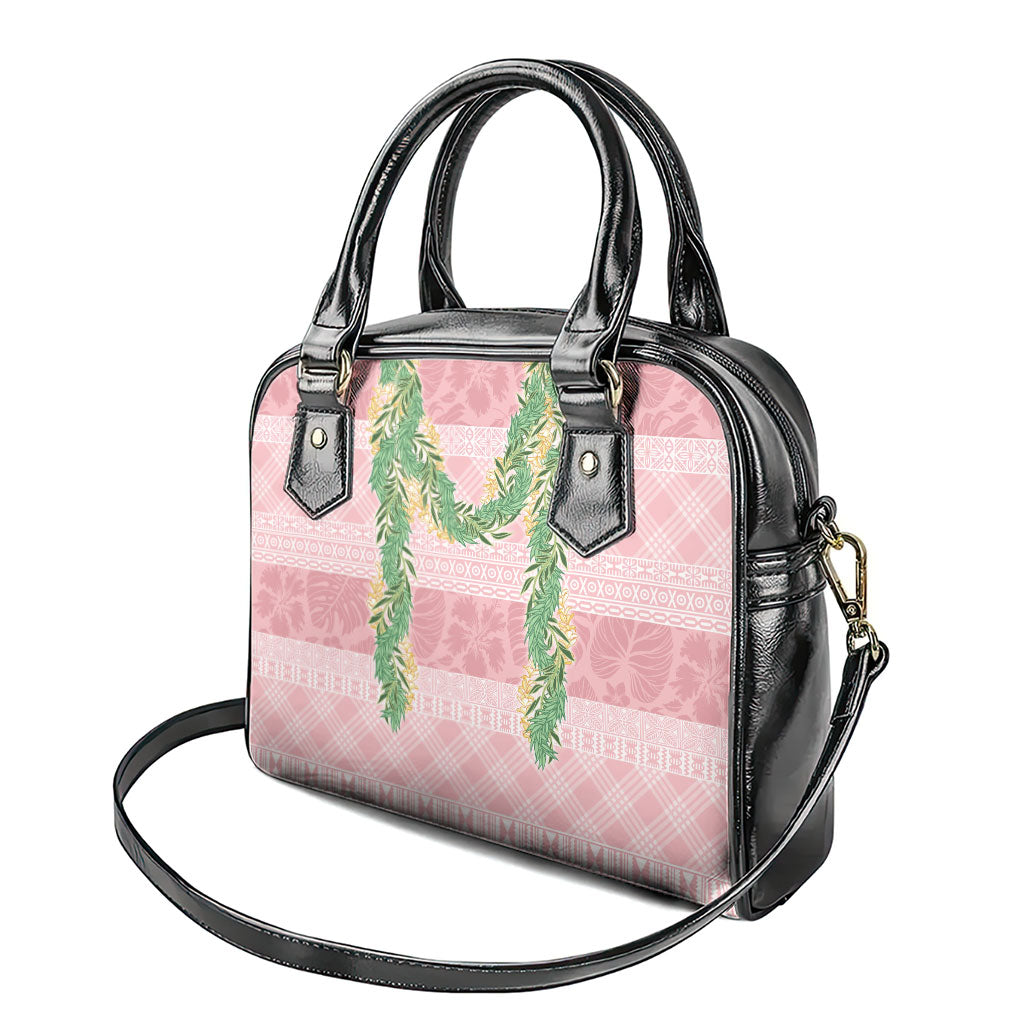 Hawai'i Paniolo Maile Twisted Lei Shoulder Handbag Dusty Rose LT7 - Polynesian Pride