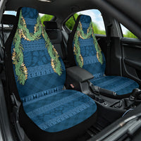Hawai'i Paniolo Maile Twisted Lei Car Seat Cover Cobalt Blue LT7 One Size Cobalt Blue - Polynesian Pride